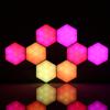 Neoglint 12PCS BT Connected RGB Hexagon Light Ambient Lamp Wall Decorative Lighting with Controller Supported Phones