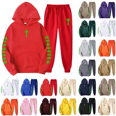 Παιδική αθλητική αθλητική φόρμα με κουκούλα Unisex Ρούχα για τρέξιμο με μακρυμάνικο πουλόβερ Φούτερ + Σετ παντελόνι