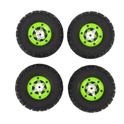 4 Pezzi Pneumatici per Auto Telecomandata Gomma Aderenza Migliorata Set Pneumatici Ruote per Auto RC Ricambio per WLTOYS