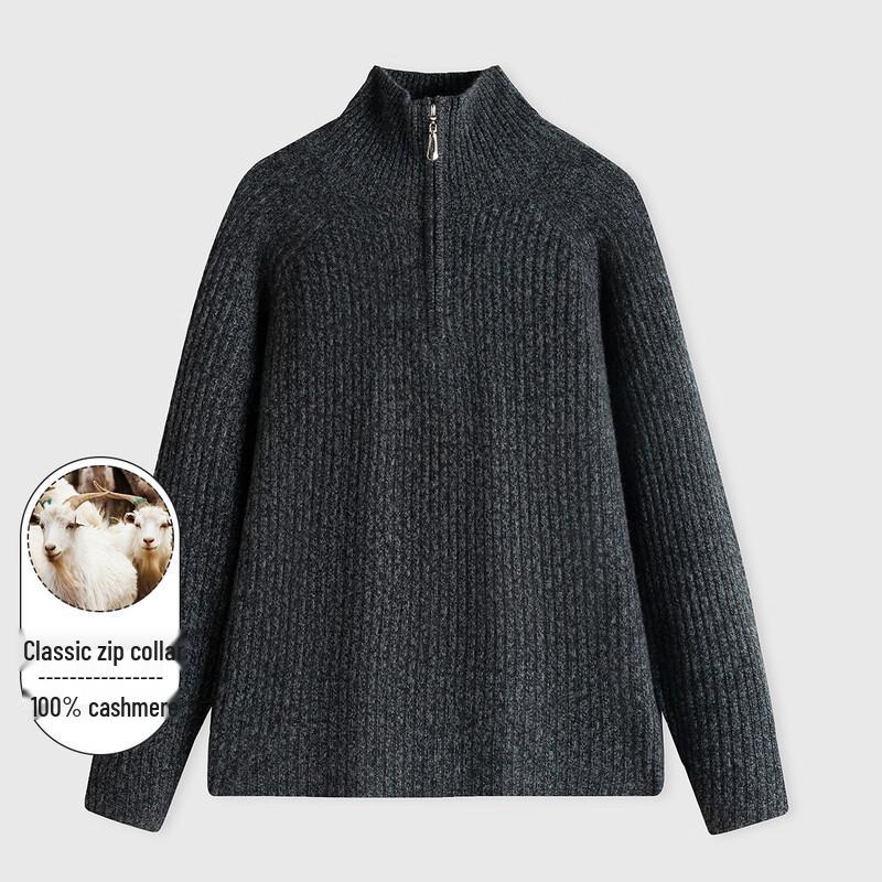 Luozi Men's Half-Turtleneck Cashmere Sweater