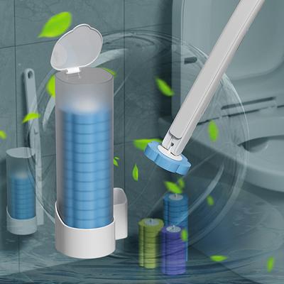 Disposable Toilet Brush Wall-Mounted Cleaning Tool For Bathroom Replacement Brush Head Toilet Cleaning Brush Set Wc Accessories