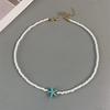 Shell Starfish Woman Short Necklace Summer Bohemian Holiday Gift Handmade Choker White Seed Beads Neck Jewelry Holiday Gifts