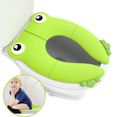 Portable Folding Large Non Slip Silicone Pads Potty Training Seat, For Kids Boys & Girls, Toddlers Toilet Seat, Recyclable Potty Seat Cover For Travel