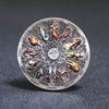 Antique Silver-Plated Zodiac Collector Coin: 12 Constellations Badge and Challenge Medal
