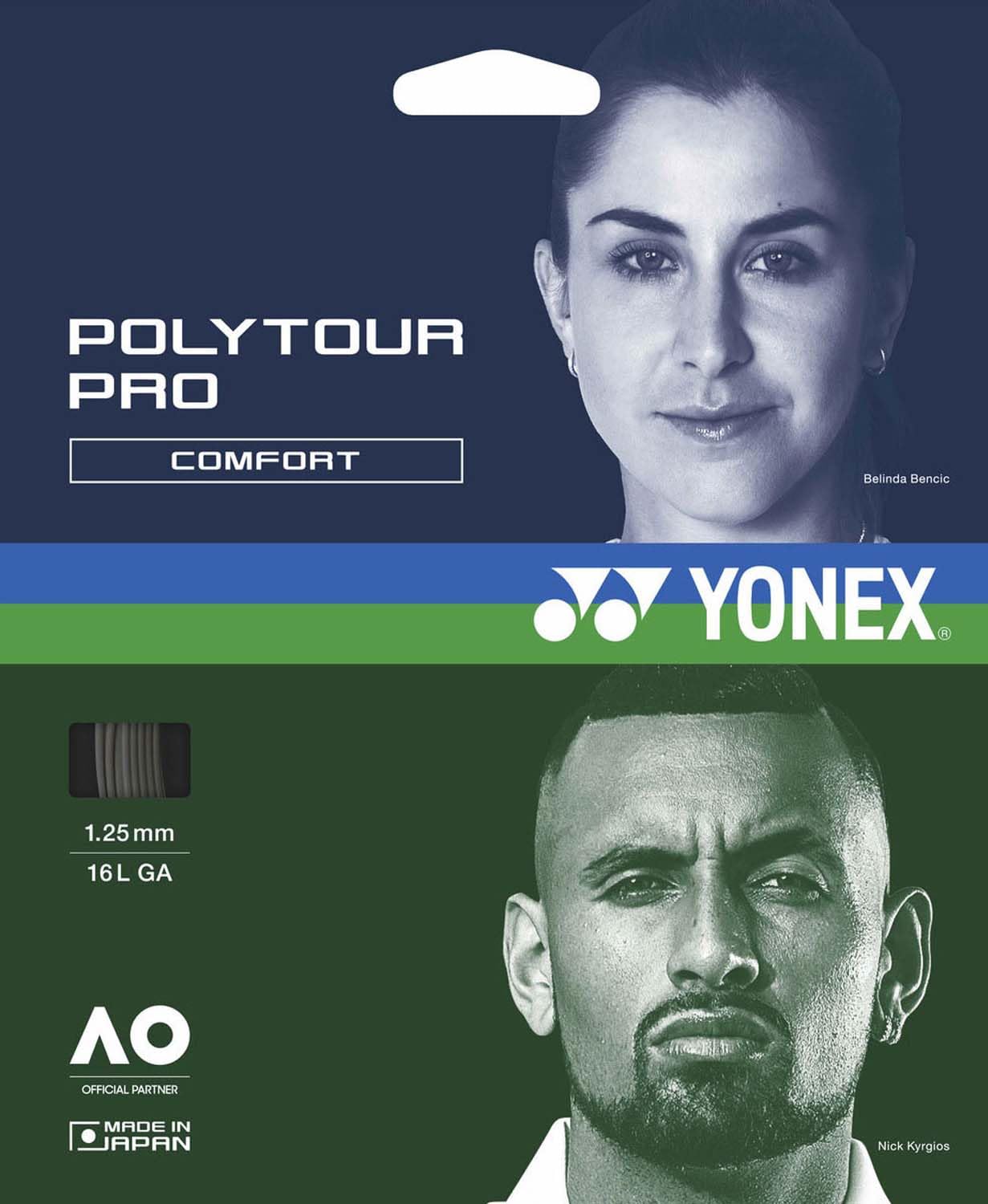 

YONEX Tennis Strings Poly Tour Pro 125 PTGP125 Graphite (1.25mm) Gauge 1.25mm