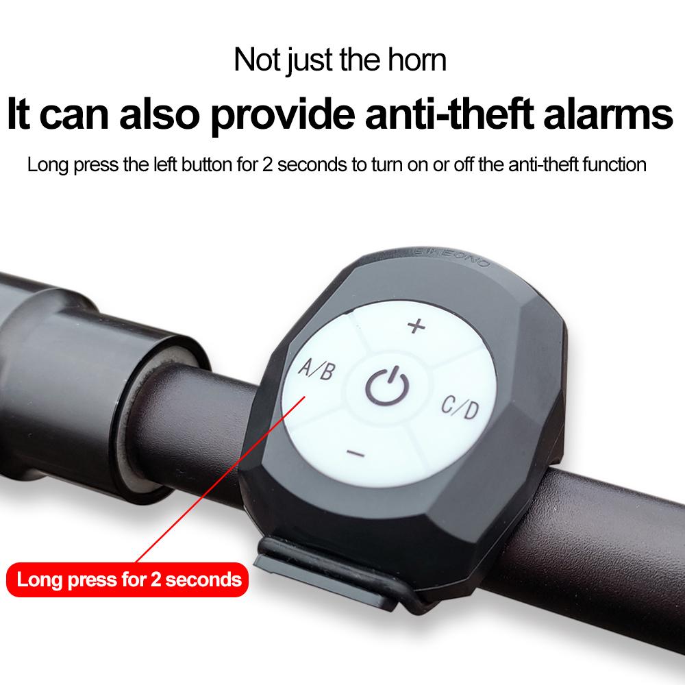 Bicycle Motorcycle Electric Bell Horn Mountain Road Cycling Anti-theft Alarm Horn Bike Accessories Loud Bell Scooter Horn