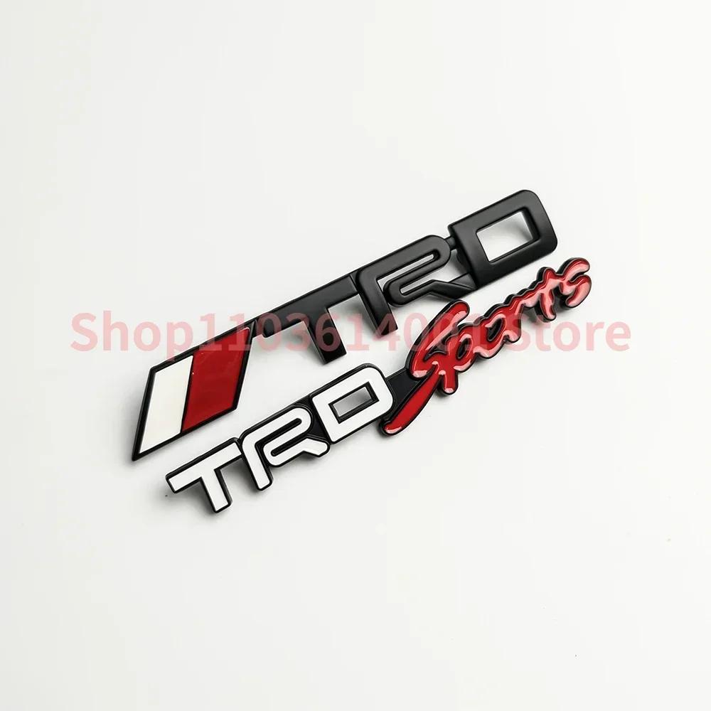3D TRD sports Metal Car Front Grille Badge Modification decorate DIY for toyota 86 yaris Corolla Camry RAV4 C-HR Accessories