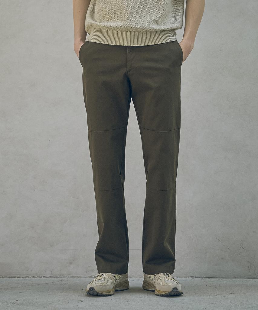 HALBKREIS LAYOUT P10045 Straight Work Pants_Dark Brown