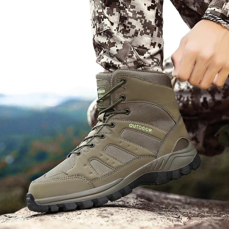 Outdoor Shoes Mountaineering New Non-slip Thick Warm Outdoor Sports Fitness Walking Shoe Casual Shoes Botas Para Hombre for Male
