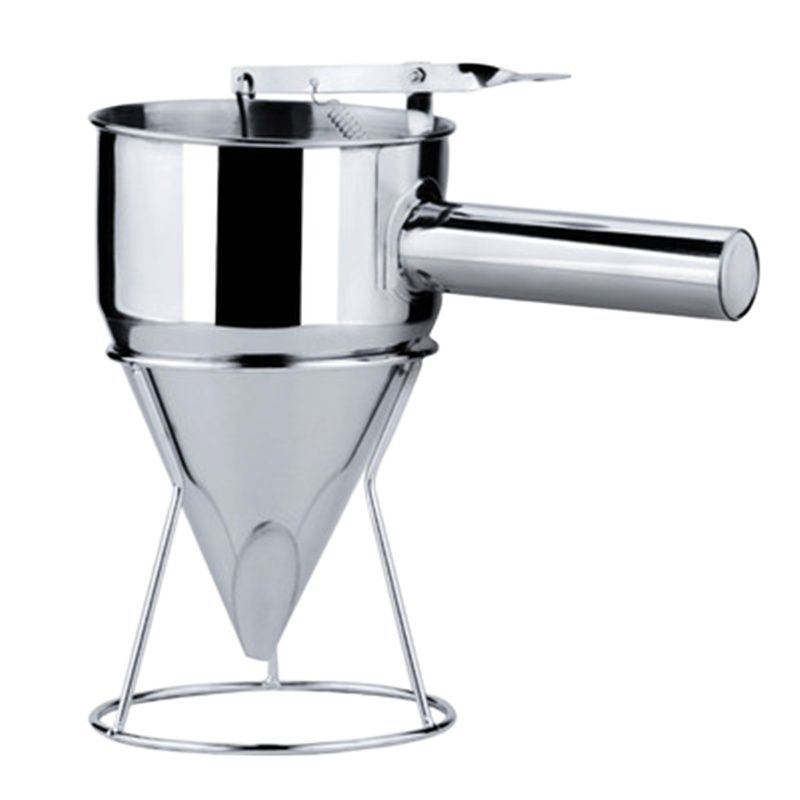 Steel Batter Dispenser with Rack Dough Funnel Cupcake Baking Dispenser Kitchen Tools