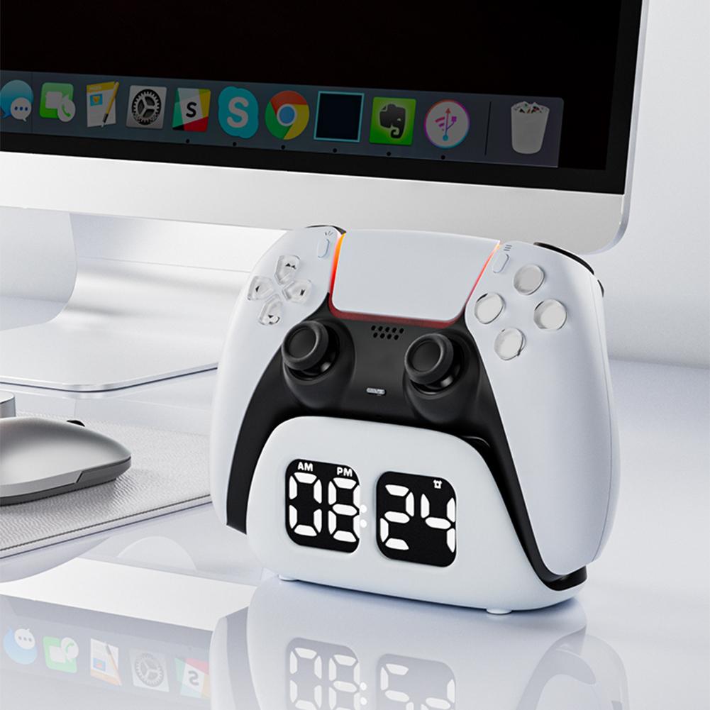 For PS 5 Controller Charger with Clock Display Charging Station Multifunctional Game Controller Charging Dock for PS 5 Accessory