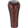 SANRILY Wood Texture 6 Speed Manual Shift Knob Fit for BMW E90 E46 3 5 6 Series E39 E60 E61 E91 E92 E82 X3 E83 ABS and Leather Shifter Knob Adapter