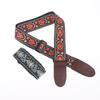 Guitar Strap Bass Cotton Leather Embroidery Straps Adjustable Neck Strap Electric Acoustic Guitar Bass Accessories