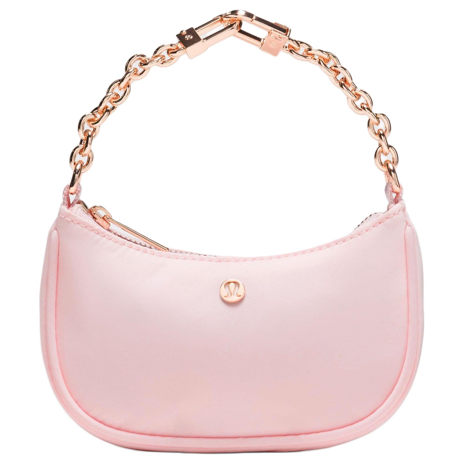 Lululemon City Essentials Logo Nylon Mini Shoulder Bag Women bags Rose-Gold LW9FVZS-074673 Rose Gold