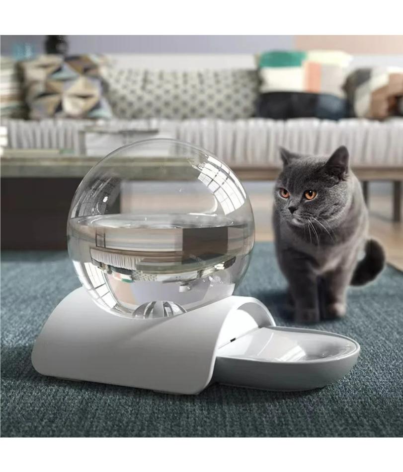 2.8L Ball Shaped Bowl Pet Cat Dog Automatic Water Dispenser Drinking Fountain Bowl Auto Feeder
