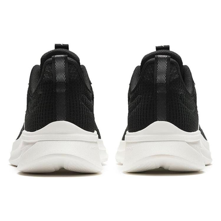 New Anta Anti Slip Wear Resistant Low Top Long Distance Running Shoes Men's Black White 912335501-2