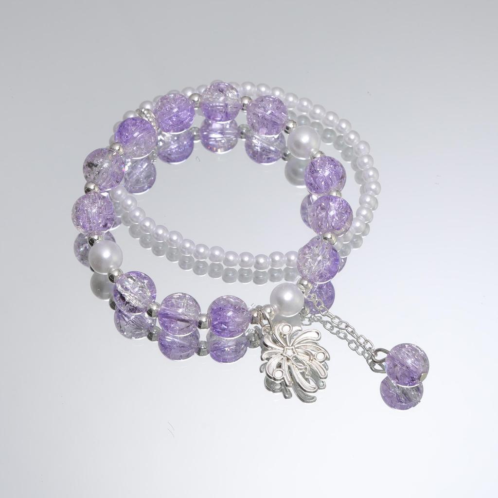 Mori Style Starry Sky Crystal Butterfly Bracelet - Elegant, Versatile Fairy Design for Women and Best Friends