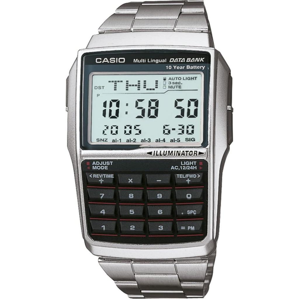 CASIO Wristwatch Data Bank DBC32D-1A Silver