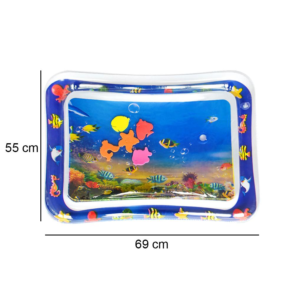 Water Sensory Play Mat Thickened Inflatable Water Mat For Cat Dog Pet Playmat With Fish Ocean Theme Baby Safety Cushion Ice Mat