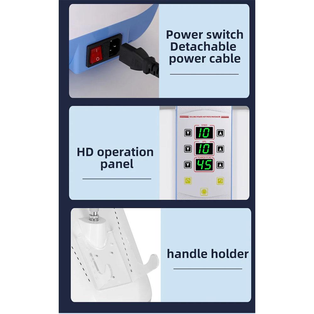 3-in-1 EMS Massage Roller Microcurrent Heating Vibration Body Shaping Weight Loss Professional Fatigue Relief Device