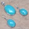 Necklace Chalcedony Natural  Beads Blue 20" Cts Round Sterling