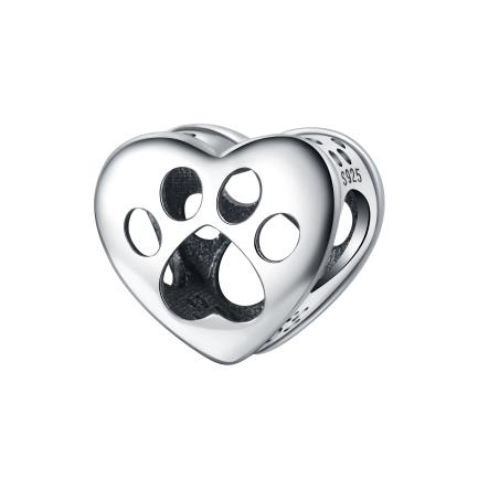 

New copper Cute Paw Prints Dog Bone Pendant Bead Compatible With Authentic Charm Bead Charms Bracelets Necklaces Trinket Jewerly Accessories