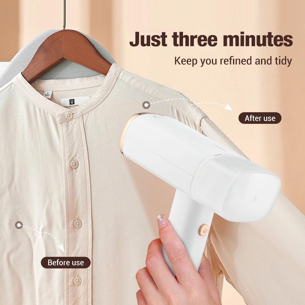 1000W Handheld Mini Steam Iron For Clothes Mite Removal Fast-Heat Household Fabric Garment Steamer Steam Brush Home Travel