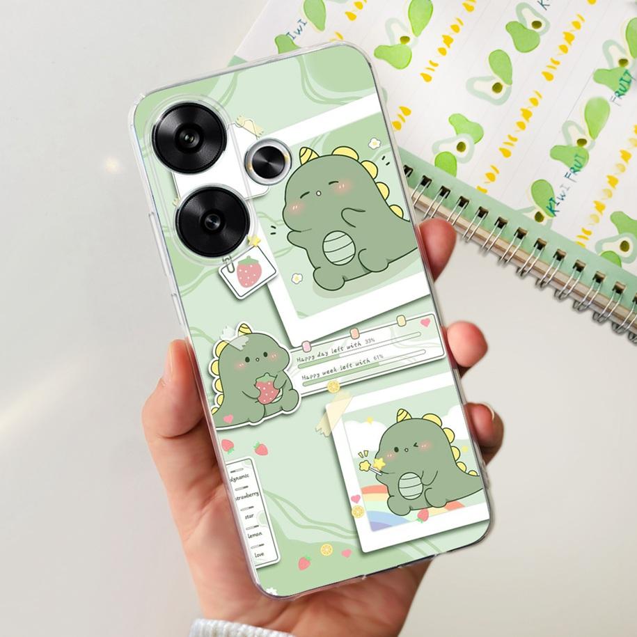 For Xiaomi Poco F6 Case Popular Butterfly Flower Soft Clear Silicone TPU Back Cover For Xiaomi Poco F6 5G F 6 PocoF6 Phone Cases