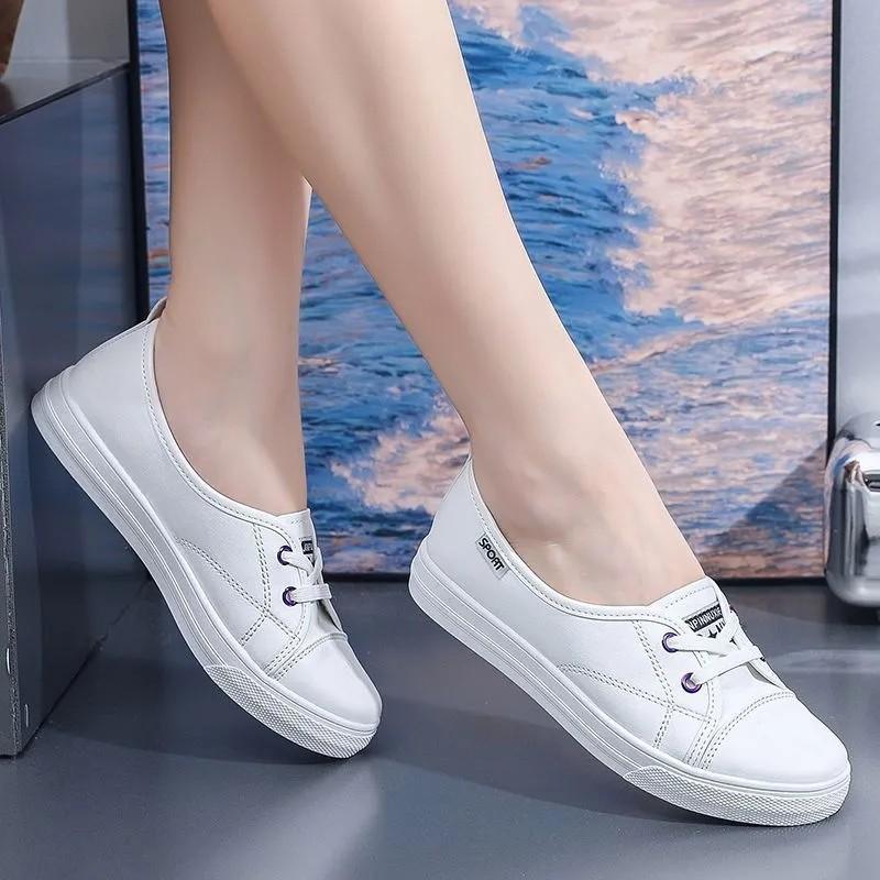 Little white shoes female new student Korean version versatile four-season skirt breathable mother shoes nurse shoes women's board shoes