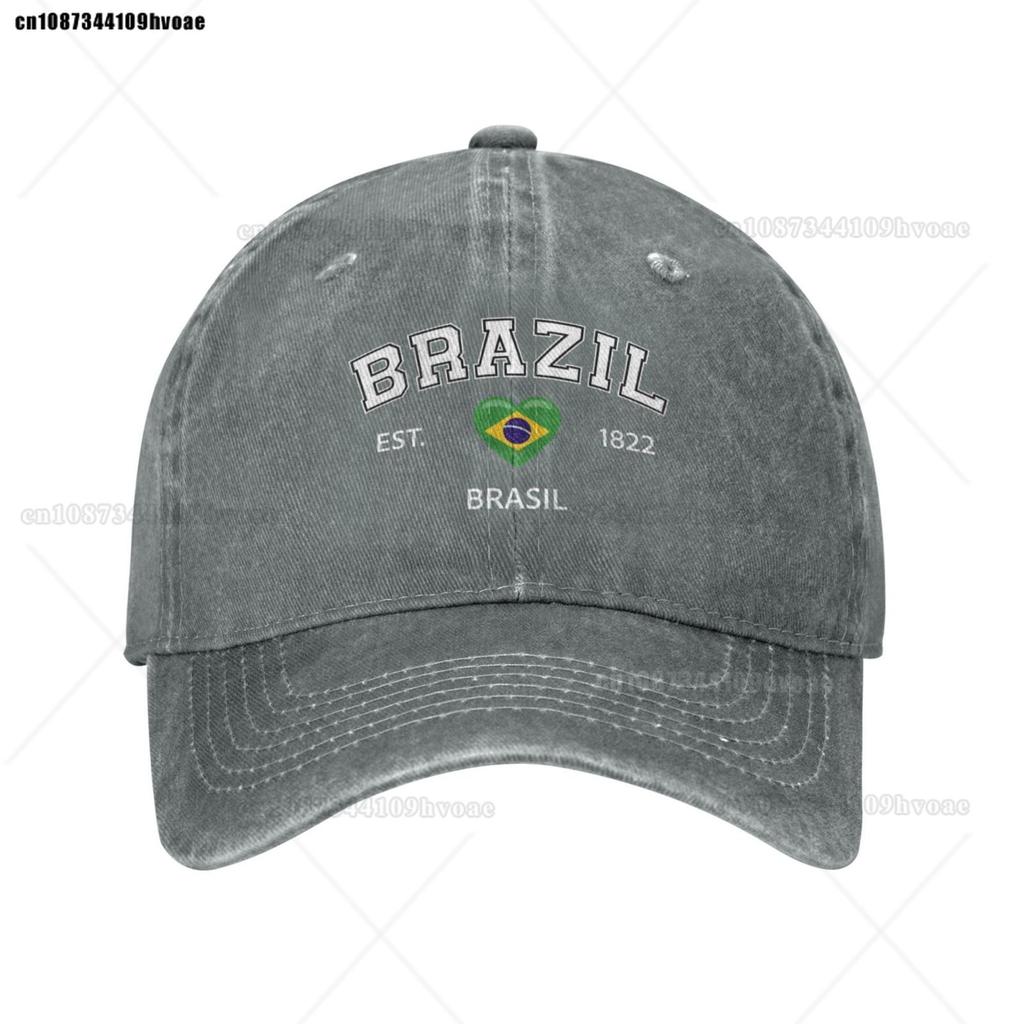 Fashion Flag Hats Brazil EST.1922 Baseball Cap Unisex Adjustable Summer Sport Caps Brasil Sandwich Caps Snapback Golf Hat