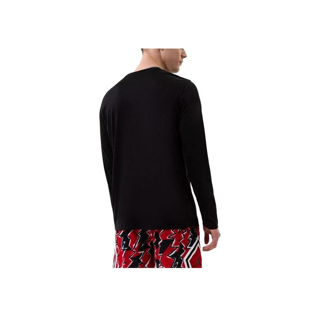 Nike NBA Chicago Bulls Practice Dri-Fit Long Sleeve T-shirt Black Men Streetwear DR6509-010