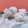 New Cross Knot Candle Silicone Mold 3D Twine Spherical Candle Making Supplies Diy Handmade Soap Plaster Epoxy Casting Tool