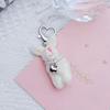 Key Holder for Students Heart Rabbit Keyring Phone Lanyard Mobile Phone Strap