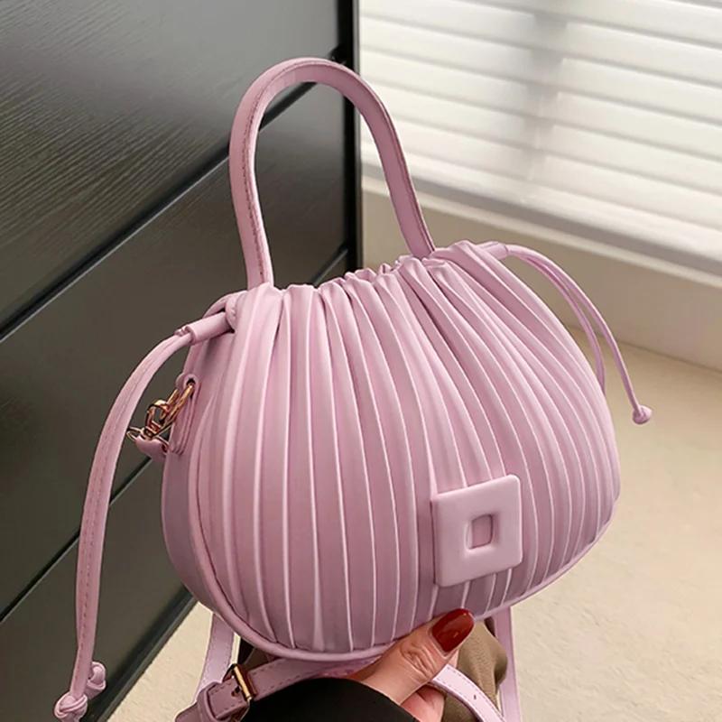 Torby wiaderkowe dla kobiet Małe torebki Niebieskie i zielone skórzane miękkie torby na ramię Luksusowa marka projektantów