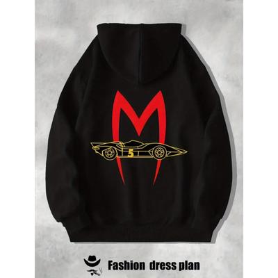 Huvtröja för män, Polyestertyg, Varm Långärmad Pullover Hoodie för Vardagsbruk