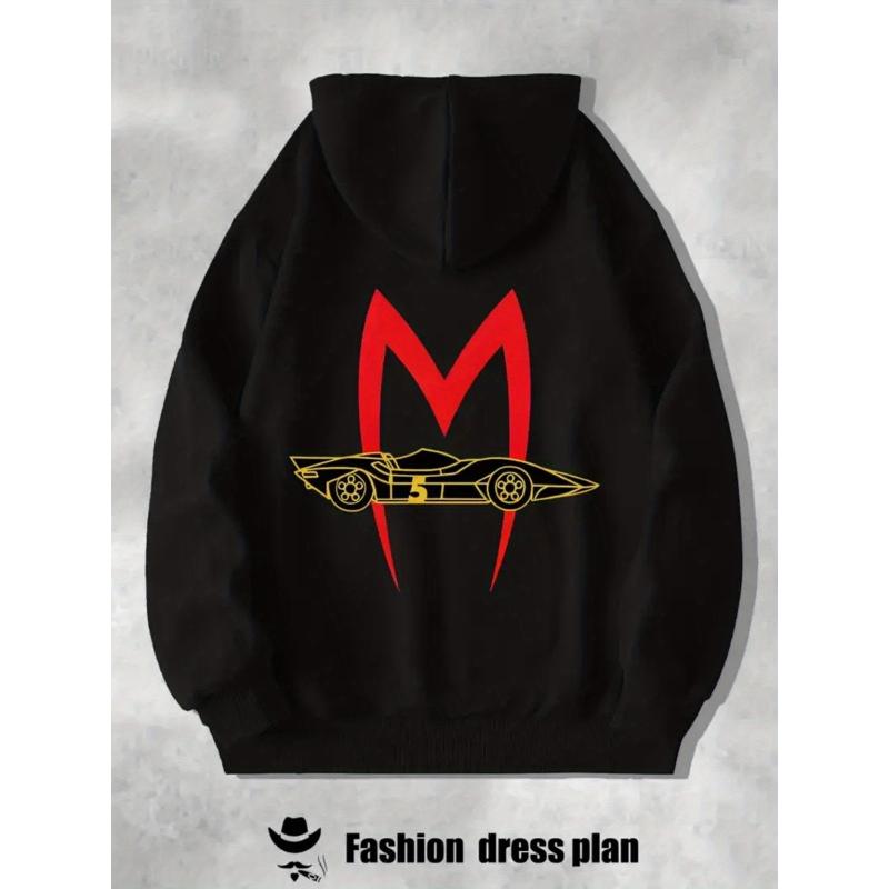 

Men s Hooded Sweatshirt, Polyester Fabric, Warm Long Sleeve Pullover Hoodie for Daily XXL чорний