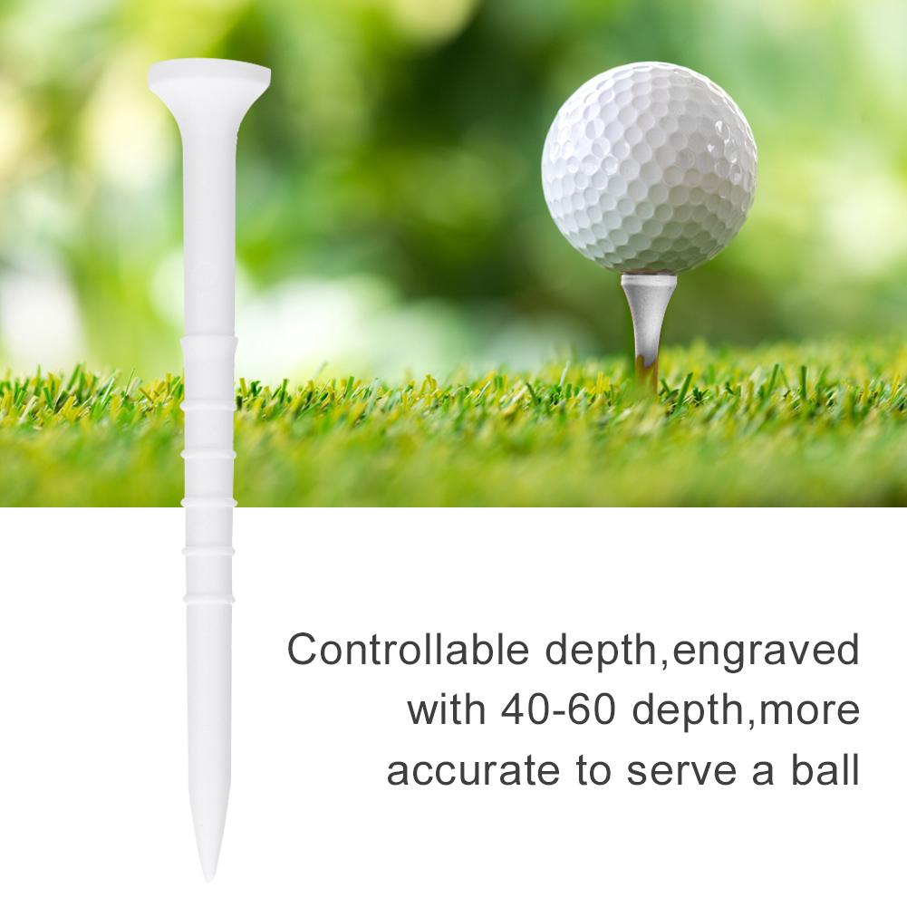 Caiton 15 stk Plast Golfkopp Tupp Tees Treningsutstyr Hvit