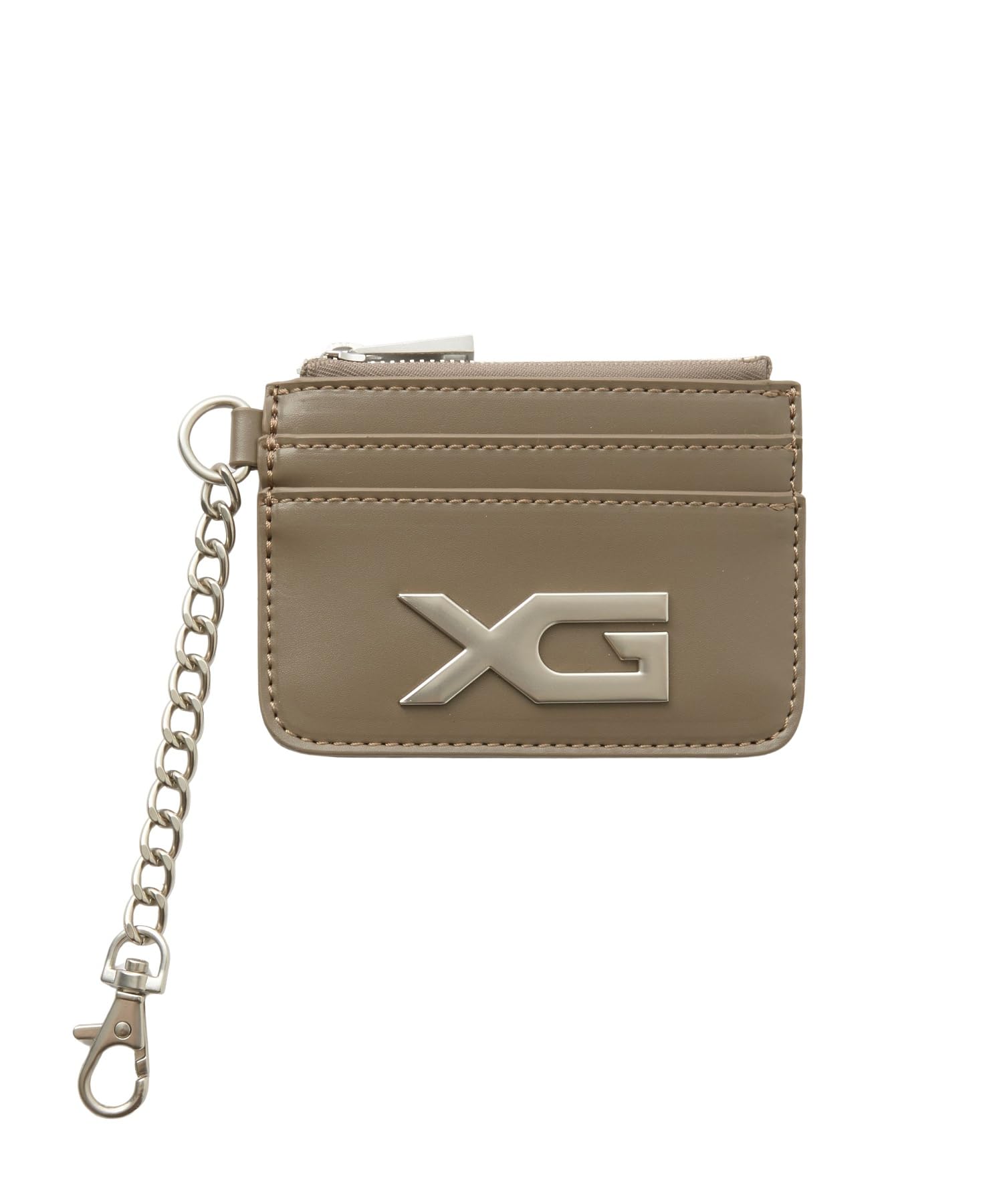 

XG Emblem Buckle Faux Leather Card Case 105254054005 BROWN ONE SIZE [X-girl]