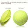 1pc 9.5inch Extra Large Inflatable Tennis Ball with Pump, Rubber Chew Toy for Medium and Large Dogs, Indoor & Outdoor Interactive Training Supplies