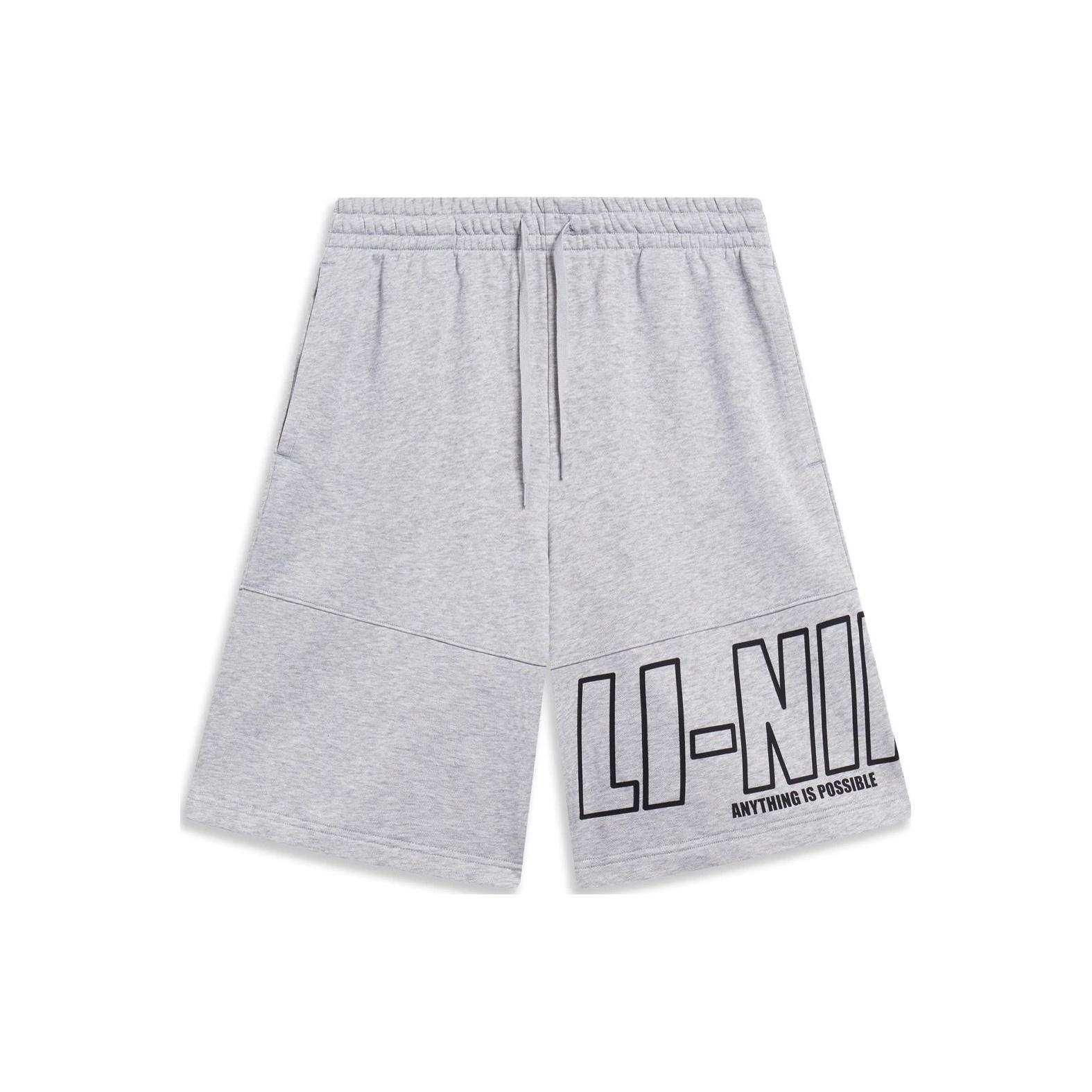 Li-Ning Anything Is Possible Graphic Shorts Grey Men s AKST597-1 XXL