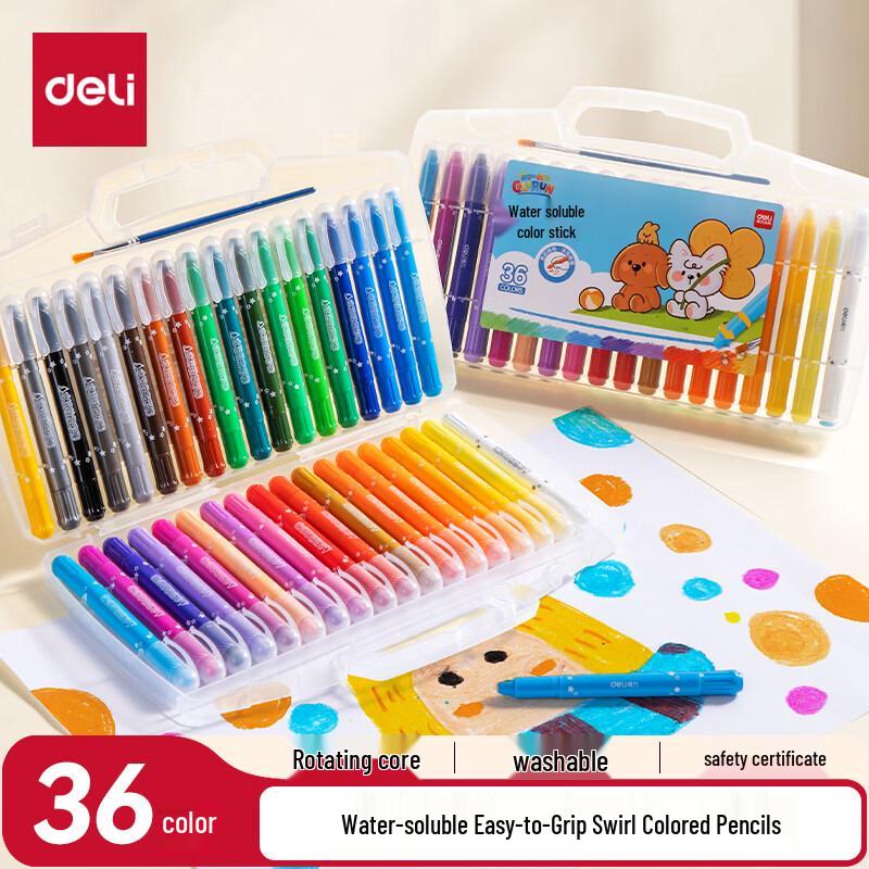 Deli Washable Twistable Crayons