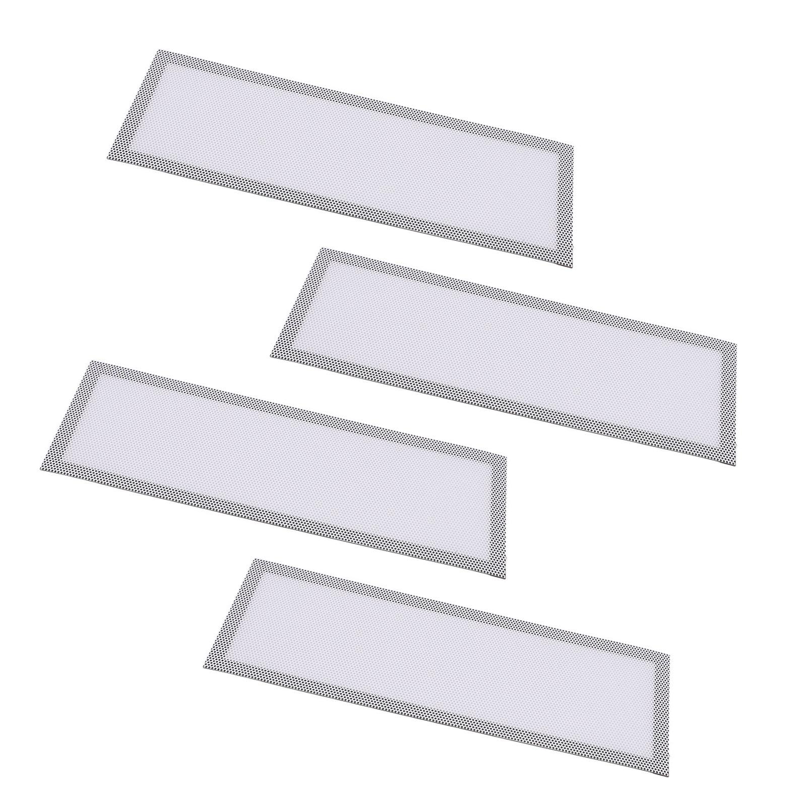 

4 шт. Кришки для підлогових вентиляційних отворів ПВХ Магнітний фільтр-сітка для підлогового registers для стін, стелі, ловить крихти, шерсть тварин, корм для тварин