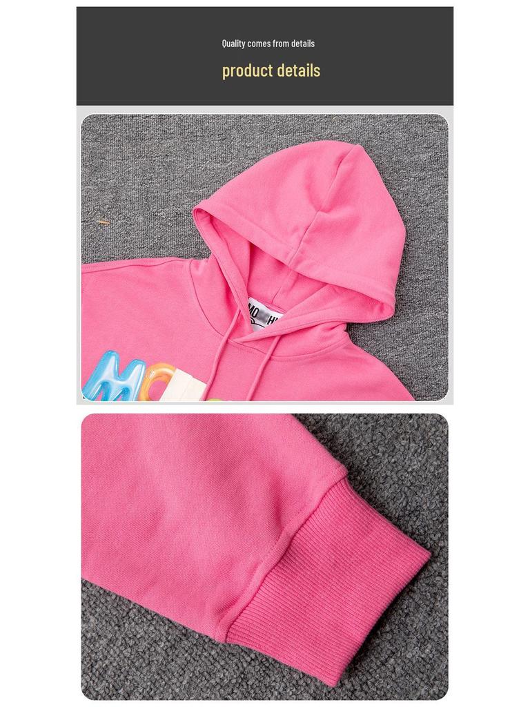 Spot Authentic M+ Balloon Bear Print Hoodie 2025: Neues modisches lässiges Sweatshirt mit lockerer Passform