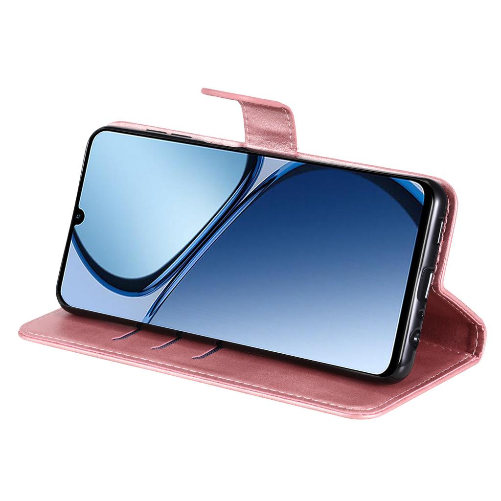 For Realme Note 60x 4G/C63 4G/C61 4G/Note 60 Leather Case Zipper Pocket Phone Cover