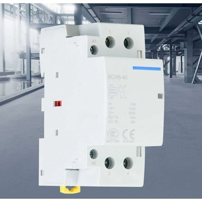 Contacteur modulaire AC 2P 2NO 40A 230V - montage rail DIN 35 mm