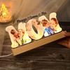 Amabery Custom Mom Photo Night Light Custom Photo Print Personalized Mom Acrylic LED PicturesLamp, Mother's Day Night Light Gift, Mom Grandma