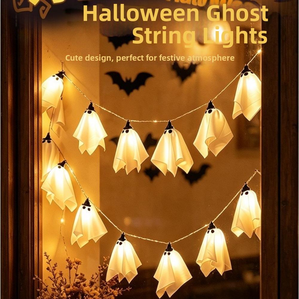 Spooky Halloween String Lights Warm White Decorative Lamp Lights  Outdoor Decoration