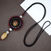 Collana in ceramica intrecciata in stile nazionale retrò, collana da donna, accessori per abbigliamento