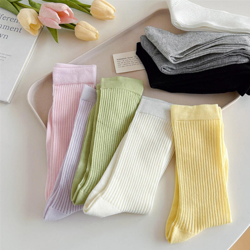 Ronya See-Through Long Knee Socks Spring Summer Shoes Stockings Socks