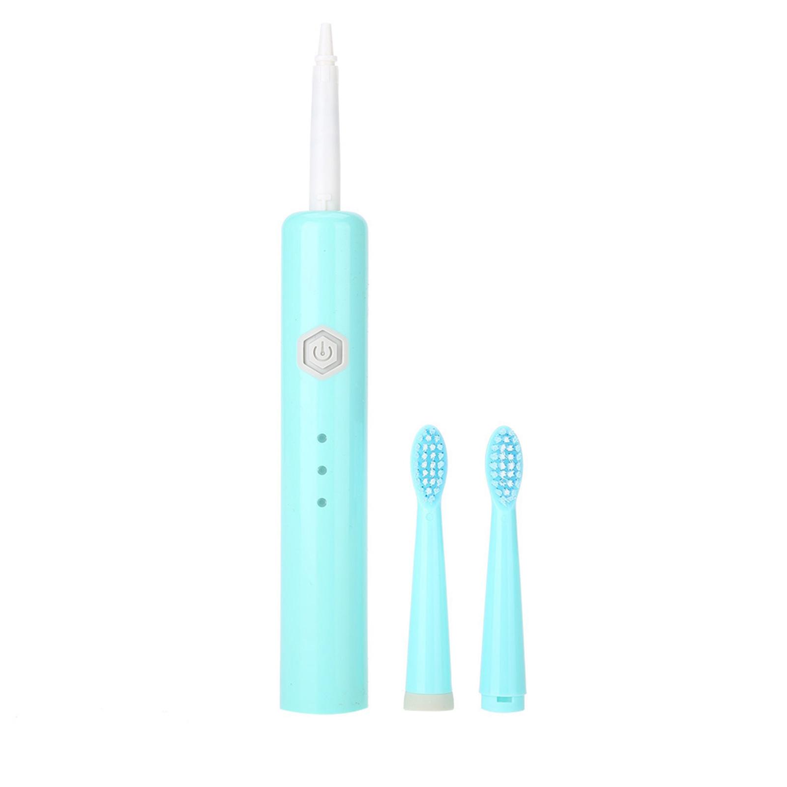 

3 цвета Электрическая ультразвуковая вибрационная водонепроницаемая зубная щетка Зубная щетка с мягкой щетиной для взрослых Green